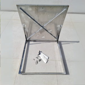 מכסה לחדר מכונות מנירוסטה 304 - גודל 90×90 ס״מ - ביג פיקס - BIG FIX