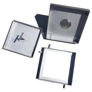 מכסה לבור חלחול מנירוסטה 304 - גודל 30×30 ס״מ